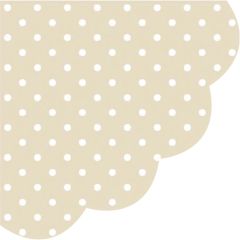 Ubrousky PAW R 32 cm Dots Beige