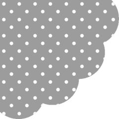 Ubrousky PAW R 32 cm Dots Grey