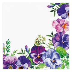Ubrousky TaT 33x33 cm Violet Pansies