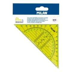 Úhloměr 14 cm MILAN Flex&Resistant (Acid série) - žlutý