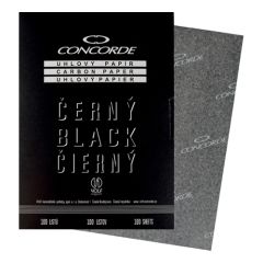 Uhlový papír A4, černý 100 listů