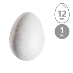NONAME  Vajíčko polystyrénové 12 cm /1 ks