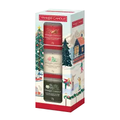 Vánoční set (3x votivní svíčka ve skle) Christmas