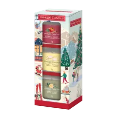 Vánoční set (3x votivní svíčka ve skle) Holiday Party