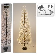 Vánoční stromek s větvičkami, svítící 1600x LED, výška 150 cm