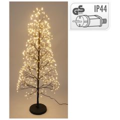 Vánoční stromek s větvičkami, svítící 600x LED, výška 100 cm
