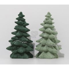 Vánoční stromek se sněhem 145 mm (mix 2 barev /cena za 1 kus)