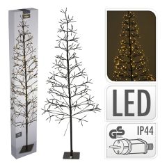 Vánoční stromek svítící 150 cm, 280 LED bílá teplá