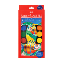Faber Castell  Vodové farby Faber-Castell 21 farebné