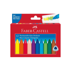 FABER-CASTELL  Voskovky Faber-Castell Triangular 12 barev
