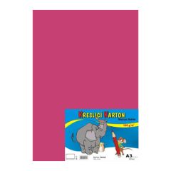 CARTA  Karton kreslící A3 180g / 50 listů růžový