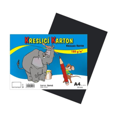 CARTA  Karton kreslící A4 180g / 50 list. černý