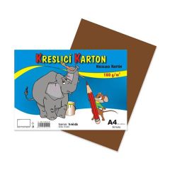 CARTA  Karton kreslící A4 180g / 50 list. hnědý