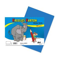 CARTA  Karton kreslící A4 180g / 50 list. modrý