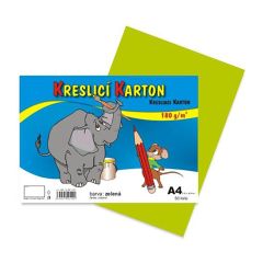 CARTA  Karton kreslící A4 180g / 50 list. zelený