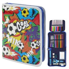 Výtvarná sada / velký penál 36 ks - Football