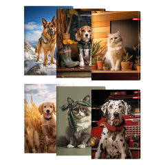 Zápisník A4, linkovaný 444, 40 listů, Exclusive Pet