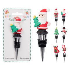 Zátka na láhev s vánočním motivem, mix/1ks