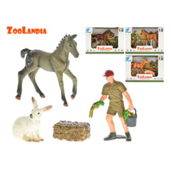 Zoolandia farma set so zvieratkami a doplnkami, 4druhy v krabičke