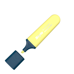 centropen  Zvýrazňovač CENTROPEN 6252 Style Pastel (klínový hrot 1-4,6 mm) - žlutá