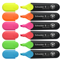 SCHNEIDER  Zvýrazňovač Schneider Job - sada 6 originálů