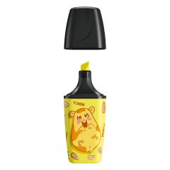 Zvýrazňovač STABILO BOSS MINI Animal Vibes - žlutý