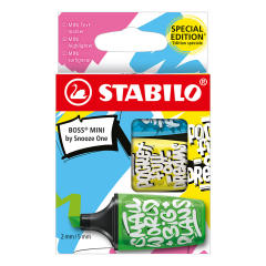 Stabilo  Zvýrazňovač STABILO BOSS MINI by Snooze One - sada 3 ks
