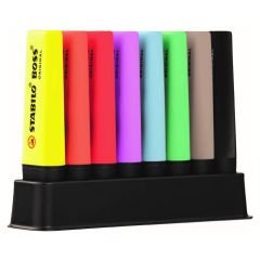 Zvýrazňovač STABILO BOSS ORIGINAL 8 ks DeskSet ARTY