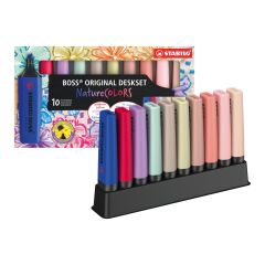 Zvýrazňovač STABILO BOSS ORIGINAL NatureCOLORS Wildflower (sada 10 ks)