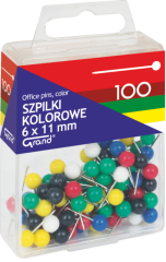 Grand  špendlíky do kork.nást.GRAND 100ks barevné 110-1672