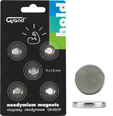 magnet neodymový  9mm GR-N509 5ks 130-1967