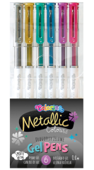 Colorino  popisovač gel Colorino metallic 6 barev