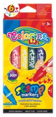 Colorino  popisovače Colorino s razítky  6ks oboustranné