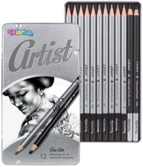 Colorino  tužky grafitové umělecké Colorino Artist 12ks kovová krabička