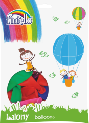 fiorello  balónky 100ks Fiorello pastel mix 170-1673