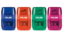 Milan  ořezávátko Milan  COMPACT (403) na 2 tužky s gumou