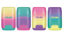 Milan  ořezávátko Milan  COMPACT SUNSET (319) na 2 tužky s gumou