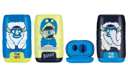 Milan  ořezávátko Milan  COMPACT YETI (392) na 2 tužky s gumou