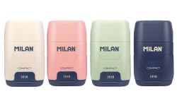 Milan  ořezávátko Milan  COMPACT 1918 (294) na 2 tužky s gumou