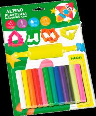 modelína Alpino set 17ks 200g 000052