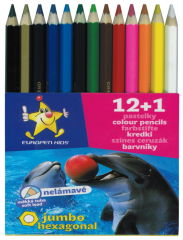 EuropenKids  pastelky   Europen 1613 jumbo 12+1 - tuha 5,8 mm