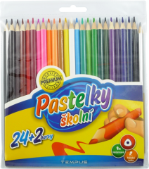 pastelky   Tempus 0325 trojhranné 24+2 barvy