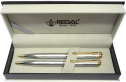 Regal  kuličkové pero + mikrotužka Harmonia - stříbrná