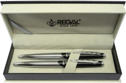 Regal  kuličkové pero + roller Themis - černá