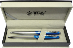 Regal  kuličkové pero + roller Themis - modrá