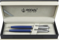 Regal  kuličkové pero + mikrotužka Cronos - matná modrá