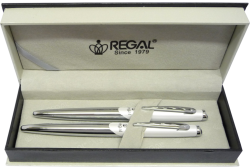 Regal  kuličkové pero + roller  Themis - bílá