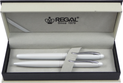 Regal  kuličkové pero + inkoustové pero Alice - bílá