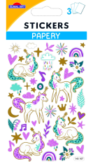 Samolepky SP 145107 Unicorns blue and pink