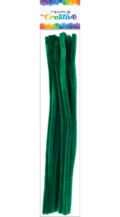 drát plyšový 30cm zelený tmavý 20ks